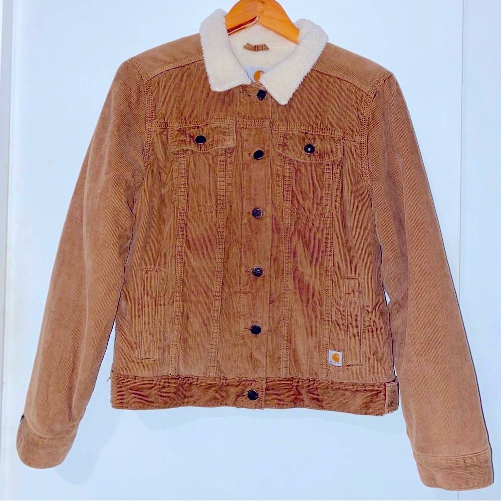 ***Sold**Carhartt For Women Sherpa Lined Corduroy Jacket Small 4-6